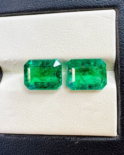 Emerald 4.98 Carat Pair