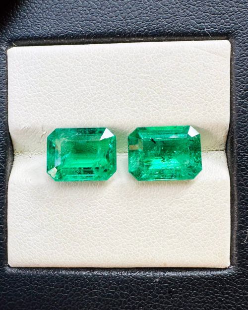 Emerald 6.24 Carat Pair