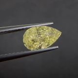 Natural Fancy Yellow Diamond , pear cut 1